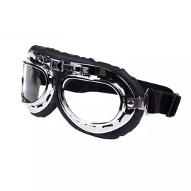 Repro British Military Flying Goggles WW2 RAF Pilot Chrome Biker Goggle Aviator