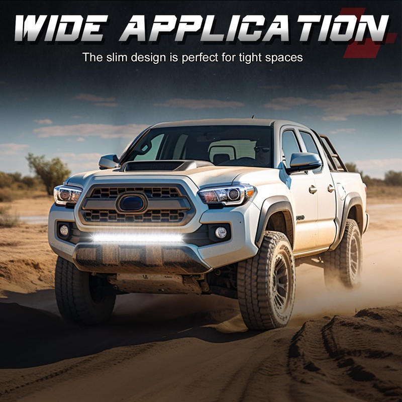 OFFROADTOWN 20 Inch LED Light Bar Single Row Off Road