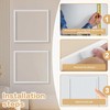 Peel and Stick Wall Molding Kit 4 Sets Self-Adhesive Wall