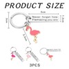 3 Pieces Flamingo Keychains, Cute Keychains, Creative Keychains, Gift Keychains,