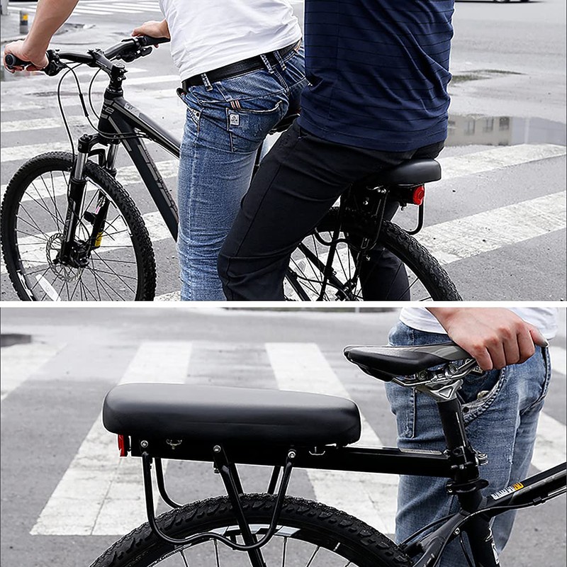 Bicycle Back Seat Cycling MTB Mountain Bicycle PU Leather Soft
