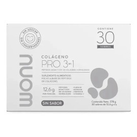 Colágeno Hidrolizado Wonu Pro 3 En 1 Sin Sabor 30 Sobres Sin Sabor