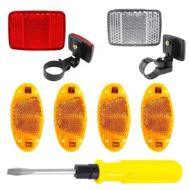 Pack of 6 Cat Eyes Bicycle Children, Reflectors Bicycle Children's Set for Spoke Reflectors, Bicycle Spoke Reflectors, Children's Bicycle Scooter Spoke Reflectors, Rear Reflector Accessories Bicycle