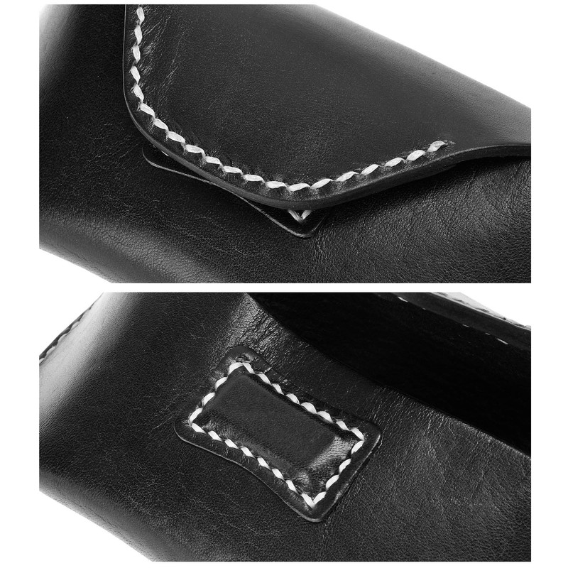 ZLYC Unisex Handmade Hard Leather Collection Glasses Case Sunglasses Case,