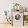 6FT Washing Machine Hoses Black Rubber Hot and Cold Water