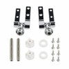 Universal Zinc Alloy Toilet Seat Hinge Replacement Set with Adjustable