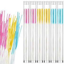 360 Pieces Ear Hole Floss Earrings Hole Cleaner Disposable Piercing Aftercare Cleaner Earrings Piercing Cleaning Line Ear Piercing Care Cleaning Tool for Women Men (Yellow, Royal Blue, Pink)