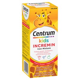 Centrum Kids Incremin Iron Mixture Oral Liquid Cherry 200mL