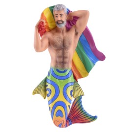 December Diamonds 55-55441 Merman Ornament, Father Pride