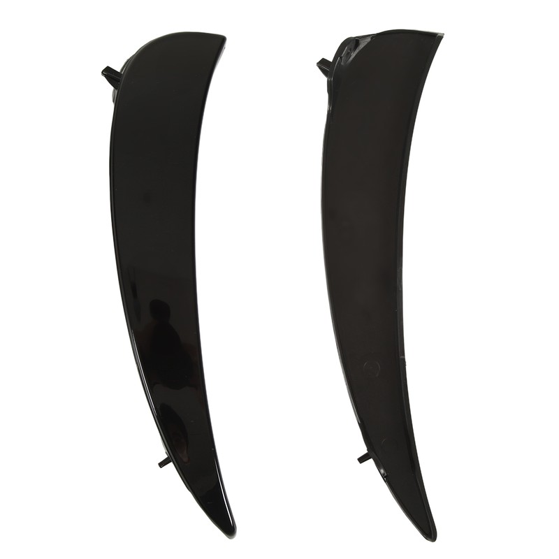 Gloss Black Front Bumper Fog Grille Air Vent Trims Replacement