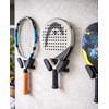 Ricreo Padel and Tennis Racket Wall Mount - Comfortable and