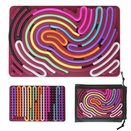 Silicone Sensory Toy Fidget Toy Sensory Activity Board Toy Family Fun Toy Stress Relief Toy For Travel Essentials Mother's Day Gift Family Fun Toy:_Rectangular Burgundy