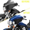 KAKABAS Front Road Glide Windshield Side Trim, Split Windscreen Side