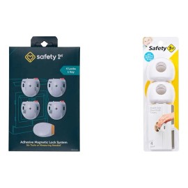 Safety 1st Sistema Adhesivo Magnético De 4 Cerraduras Y Agar