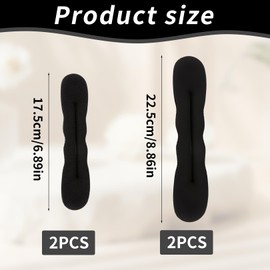 Pack of 8 Hair Bun Maker Bun Maker Bun Aid Hair Bun Roller Maker Hair Bun Maker Hair Styling Aid for Girls Women Children Ballet and Women Black 4 Large 4 Small