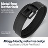ITAY Metal Free Leather Belt - 34 mm - Hypoallergenic