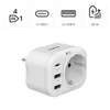 Hama Multiple Plug 4-Way (1 USB-C PD, 2 USB-A, 1