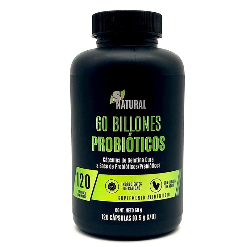 Probióticos 60 billones 120 cápsulas SNatural