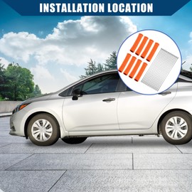 Hihaha High Heat Shield Engine Spark Plug Wire Boots/Protector Sleeve Cover with 16 Pcs Stainless Steel Wire Cable Ties Set for Car/Durable / 8 Pcs Orange