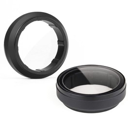 2-Pack UV Filter Lens Protector for GoPro Hero 3, Hero 3+, Hero 4 Silver Black, 23mm Inner Diameter Optical Glass High Transmission UV Lens Filter Cover for GoPro Hero 3/3+/4 Camera