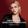 Cyxus 2026 Zodiac "Year of the Afternoon" Glasses, Good Lucky,