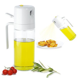 Jikoni Yetu Oil Dispenser Bottle for Kitchen - 2 in 1 Olive Oil Dispenser and Oil Sprayer, Olive Oil Sprayer For Cooking, Salad, Barbecue - Olive Oil Dispenser Bottle For Kitchen Cooking.