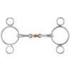 Shires Equestrian Two Ring Copper Lozenge Gag Bit 4.5" Steel