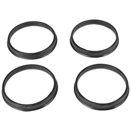 WHEELTECH Hub Centric Rings 73.1 to 67.1 - Black Poly Carbon Plastic Hubrings 67.1mm ID to 73.1mm OD fits 2010-2021 for Soul 2010-2021 for Forte - 4PCS