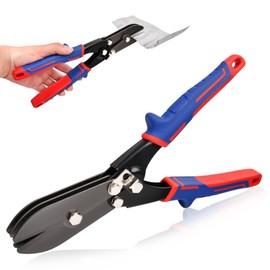 GOLD DEER 5 Blade Hand Crimper Sheet Metal Tools,Hvac Tool for 22-28 Gauge Duct Work Downspout and Stove Pipe,Crimping Tool Paper Crimper Sheet Metal Crimper Gutter End Cap Duct Crimping Tool