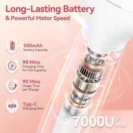 ANLAN Maquinilla de afeitar eléctrica 4 en 1 sin dolor para mujer, recortadora de bikini y afeitadora corporal con hoja de cerámica, impermeable, reca