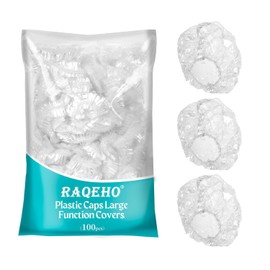Gorros De Ducha Desechables (100 Unidades): Gorro De Ducha Grande De Plástico Transparente Para Mujeres Y Hombres, Para Cabello Largo, Reutilizable, Impermeable, Con Tratamiento De Aceite Acond