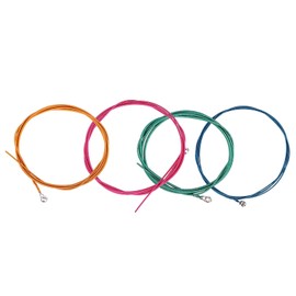 Neon Bass Strings Piccolo Bass Strings 12×10×1 1.16Mm, 1.44Mm, 2.0Mm, 2.54Mm .046-.100 4- String Colorful Electric Bass Strings Instrument