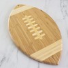Totally Bamboo Football Shaped Bamboo Wood Cutting Board and Charcuterie