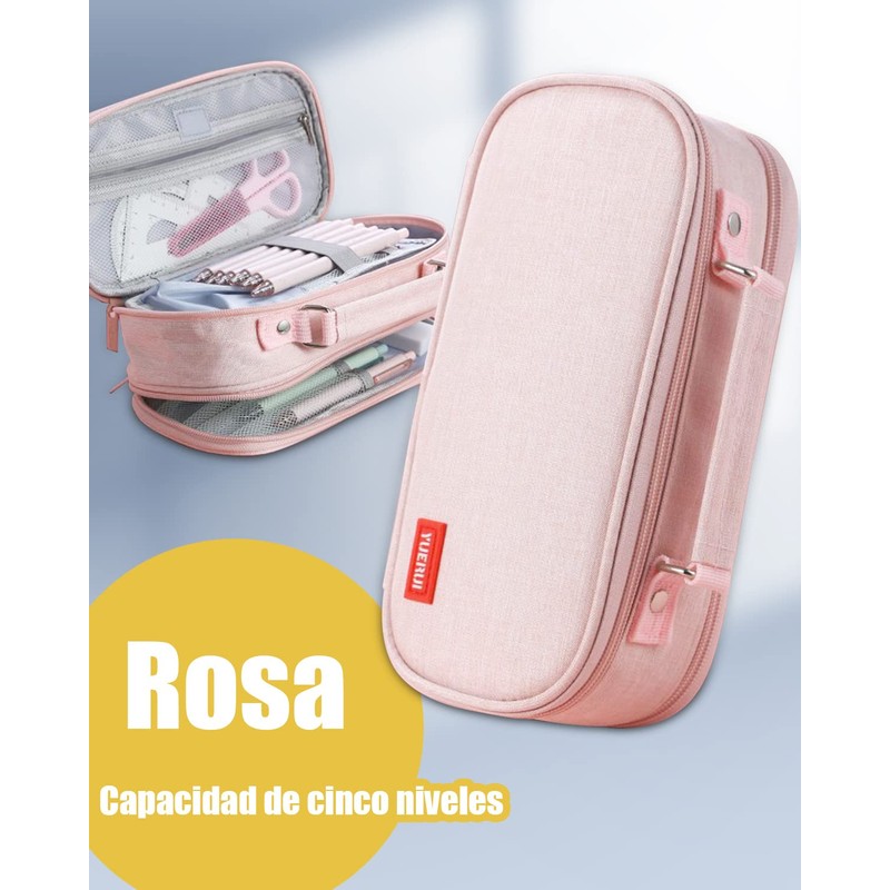 Estuche Práctico de Gran Capacidad Multiusos para Lápices y Artículos