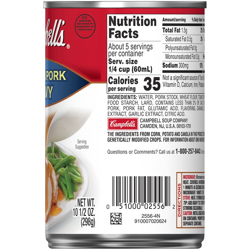 Campbell's Gravy Golden Pork, 10.5 Oz, Pack of 24
