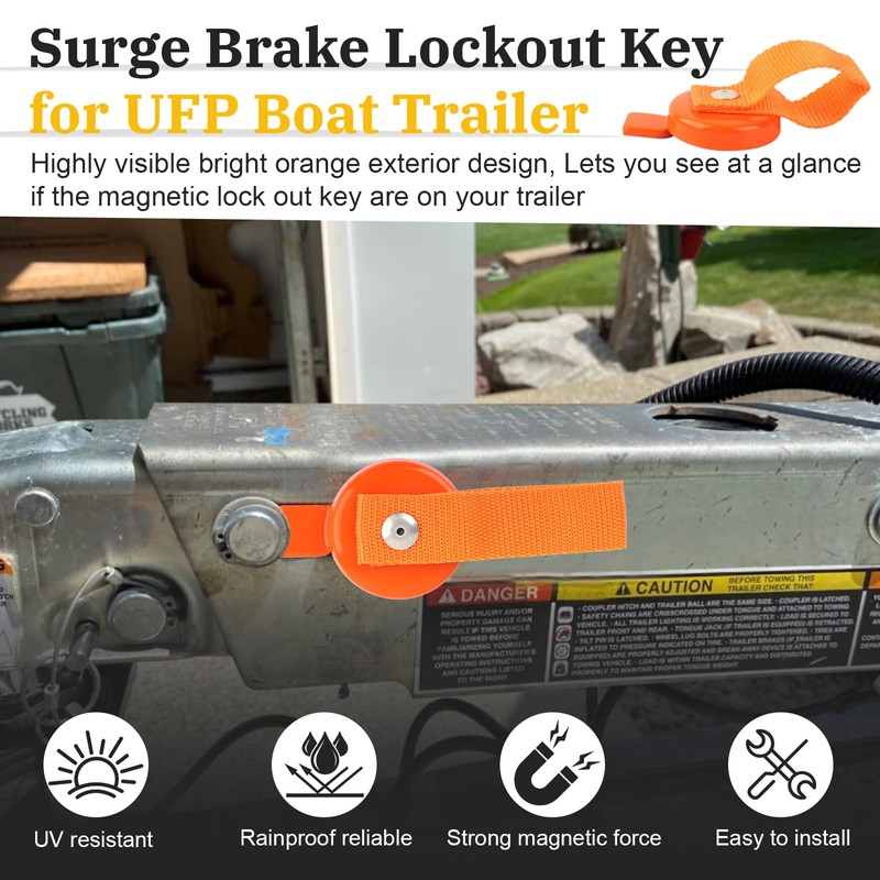 Surge Brake Lockout Key Magnetic, Lock Out Key with Easy