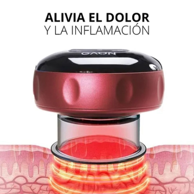 Smart Vacuum Cupping Cup Six Levels USB Charging Red Temperature