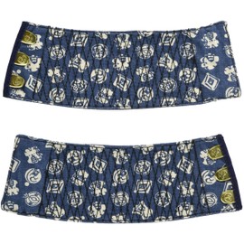 K-WORK B-20 Genuine Indigo Dyed Hand Wraps, 3 Pieces, Kojaze, Medium