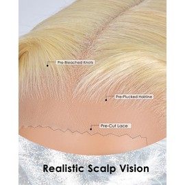 AGJVTKX 613 13x6 Lace Front Wig Human Hair 200 Density Blonde Wig Human Hair 613 Hd Lace Frontal Wigs 13x6 Blonde Body Wave Lace Front Wigs Pre Plucked 36Inch