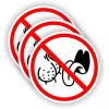 Unbranded/Generic 3-pack NO BAG LICKERS Funny Hardhat Stickers Helmet Decals Badge Laborer