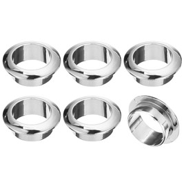 QUARKZMAN 6 Pieces Cable Hole Cover, 25mm (1") ABS, Office Desk Cable Wire Cable Grommet, Cable Organizer for Office Desktop Wire, Silver