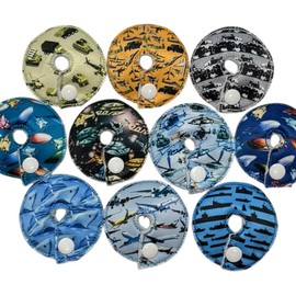 Cutie Button Pads G/j Tube Pad 10 Pack (Boy Mix)