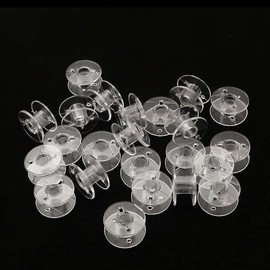 100pcs Household Sewing Machine Plastic Bobbin Bobbin Bottom Thread Transparent Sewing Tool