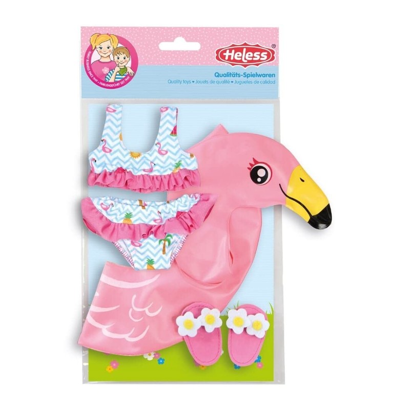 Heless 99 - Flamingo Ella Dolls Swimming Set, Size 35
