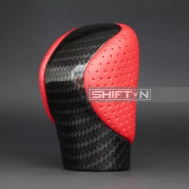 SHIFTIN Red & Carbon Fiber Gear Shift-er Knob for Lexus ES GS IS NX RC RX GX 2015-2020