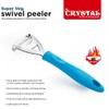 Crystal Super Veg Swivel Stainless Steel Peeler, Colour May Vary