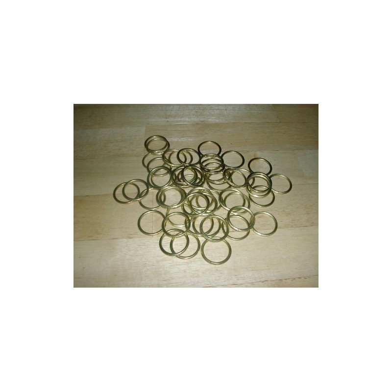 50 x Brass Curtain Roman Blind Rings 25mm 1" Sewing