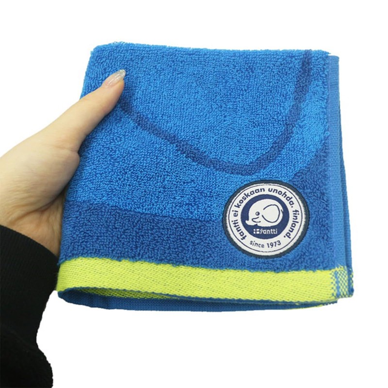 Marushin 0825000000 Carry Towel, Hand Towel, Fancy Blue, Handkerchief, Compact,