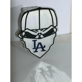 CMT  skull bandit hitch cover, skull LA ,ford NO FEAR LA DODGERS