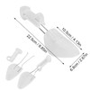 Amexo Shoe Tree Plastic 34-40 Shoe Size, 2 Pairs Transparent
